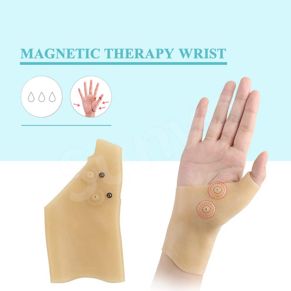 Sunvo magnetterapi håndledshandske til arthritis tenosynovitis tryk smertelindring massage tommelfingerstøtte handsker seler indsatser