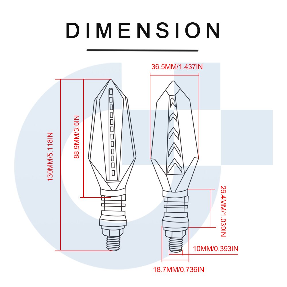 Clignotant en cours d'exécution lumières Flash | Moto pour SUZUKI GSXS 125 150 750 1000 F ABS GSXS750 GSXS1000