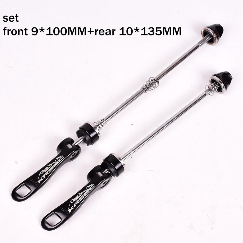 Sykkel sykkel tønne aksel hjulnav quick release qr front bakaksel spyd 115g rød svart titanium legering sykkel spyd
