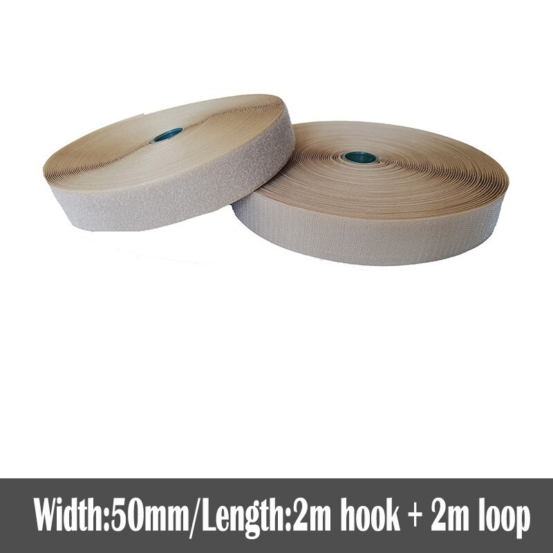 50mm Width colorful no adhesive fastener tape stick clothing tape sewing magic hook loop sticker strip strap stick 2 meters: Color 13