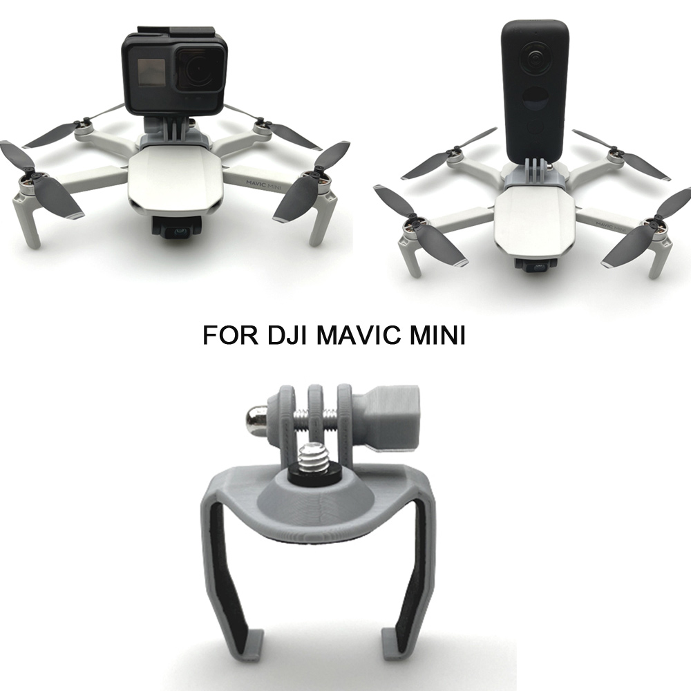 Soporte de adaptador extendido con tornillo roscado 1/4 para DJI Mavic Mini Drone 360, accesorios de cámara panorámica para GoPro 8