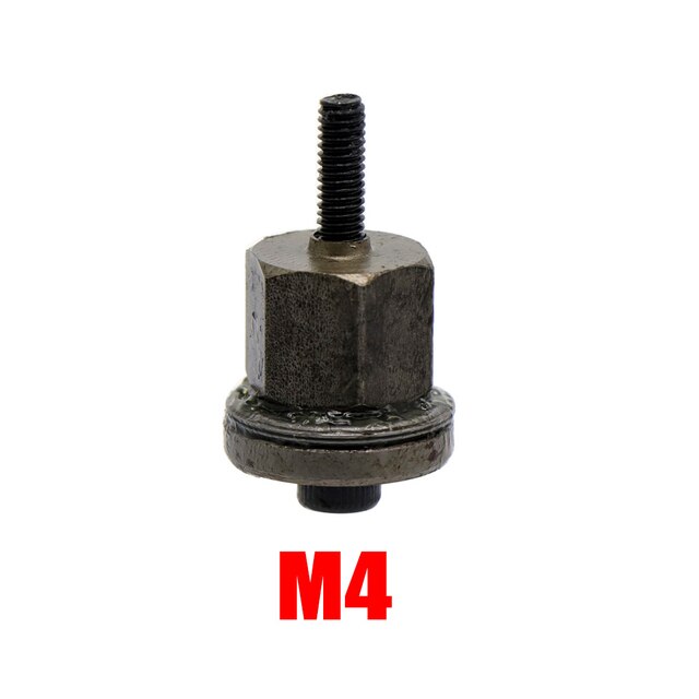 36pcs Rivet Nut Head Kit Iron Galvanized Hand Rivet Head Set with M3/M4/M5/M6/M8/M10 M3-M10 Nuts Assortment Simple Installation:  M4