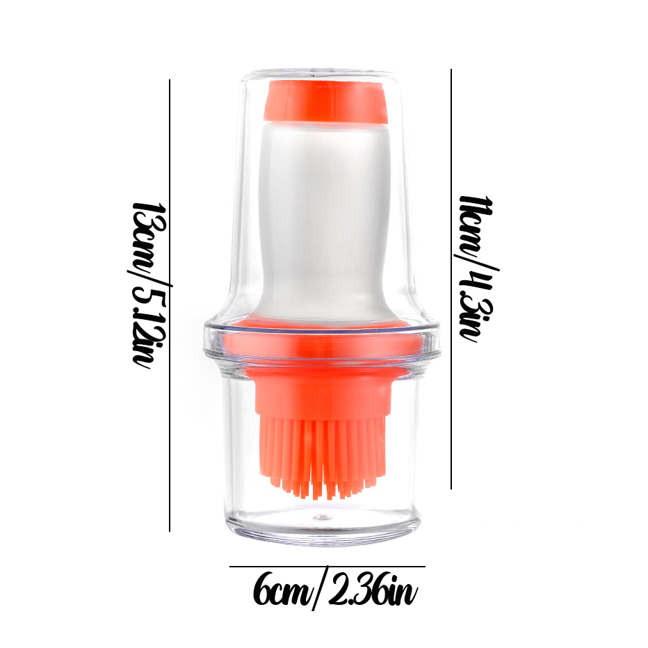 Silikon Öl Pinsel mit Kunststoff Abdeckung Küche Kochen Backen Gebäck BBQ Olive Sauce Flasche Pinsel Grill Basting Pinsel
