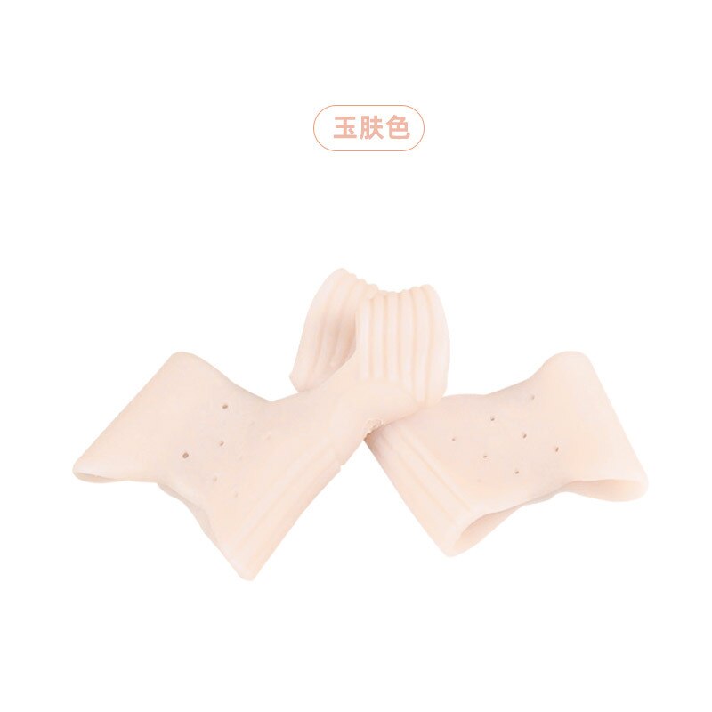 2Pcs Silicone Hallux Valgus Toe Separator Silicone Insoles Toe Overlapping Pain Relieve Spreader Foot Protector Inserts Orthosis: Clear