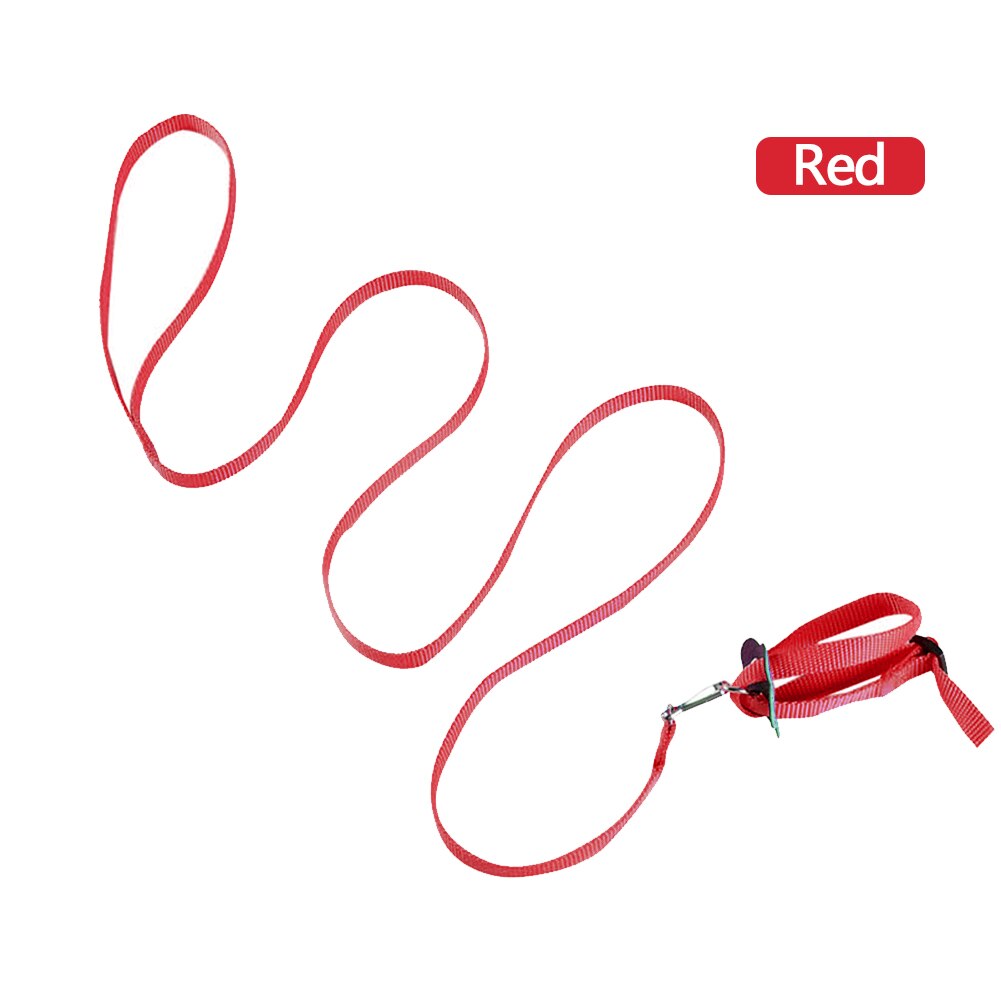 1PC regulowany miękki poliester królik szelki smycz świnka morska ołów liny zwierzę domowe szynszyla smycz dla małych zwierząt odkryty rozwijana smycz: czerwony
