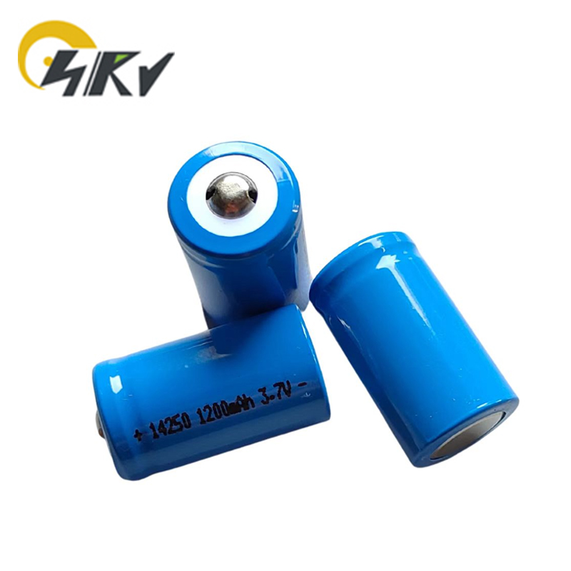 Wiederaufladbare 14250 Batterie LS14250 ER14250H 1/2-R6 1/2 AA 3,7 V 1200 mAh ER14250 Lithiumbatterien (2 Batterien + 1 Ladegerät)
