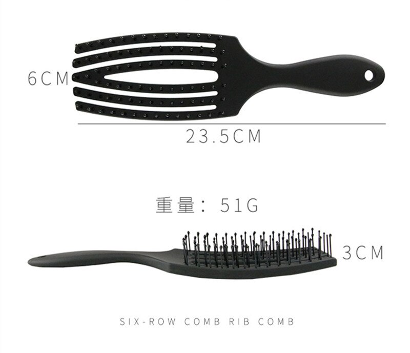 Cepillo de pelo mágico para mujer, cepillo de pelo para desenredar, masaje de piojos, enredados, salón de peluquería,