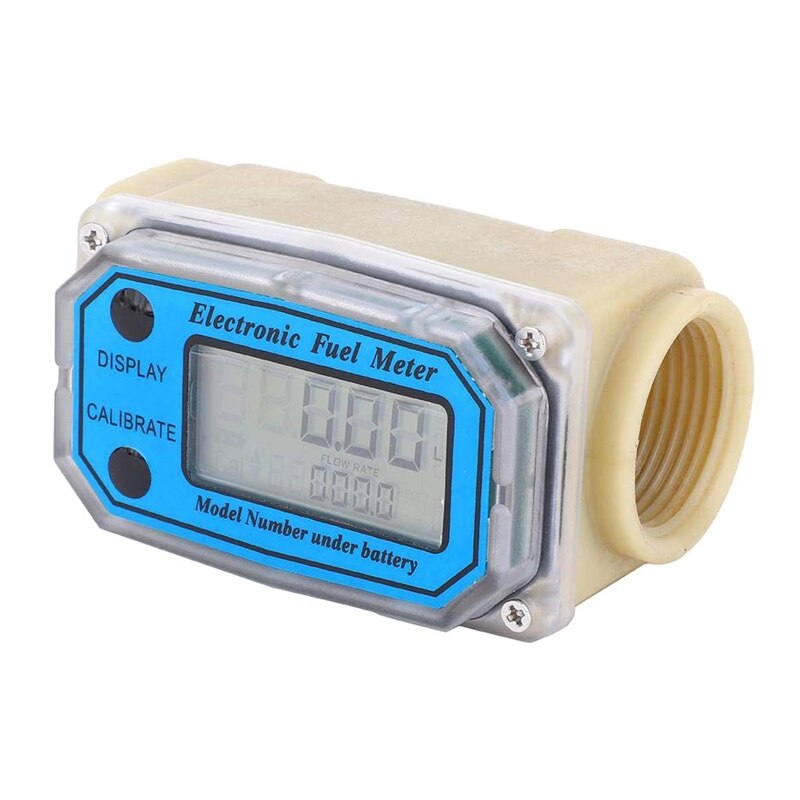 LCD Digital Display Flowmeter 1-inch Digital Turbine Flow Meter Gas Oil Fuel Flowmeter for Gasoline Die sel Kerosene