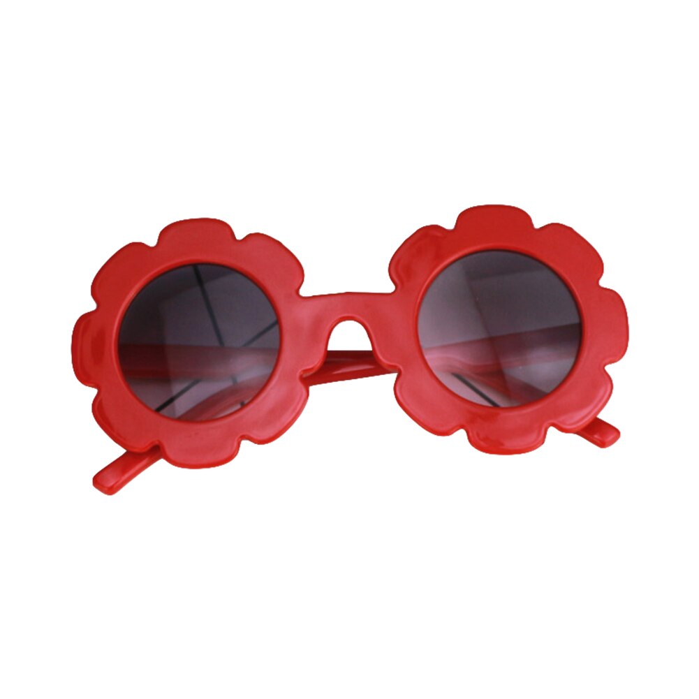 Focusnorm sommer sødt legetøj børn solsikke solbriller 6 farver stel solbriller anti-uv beskyttelse reflekterende solbriller: C