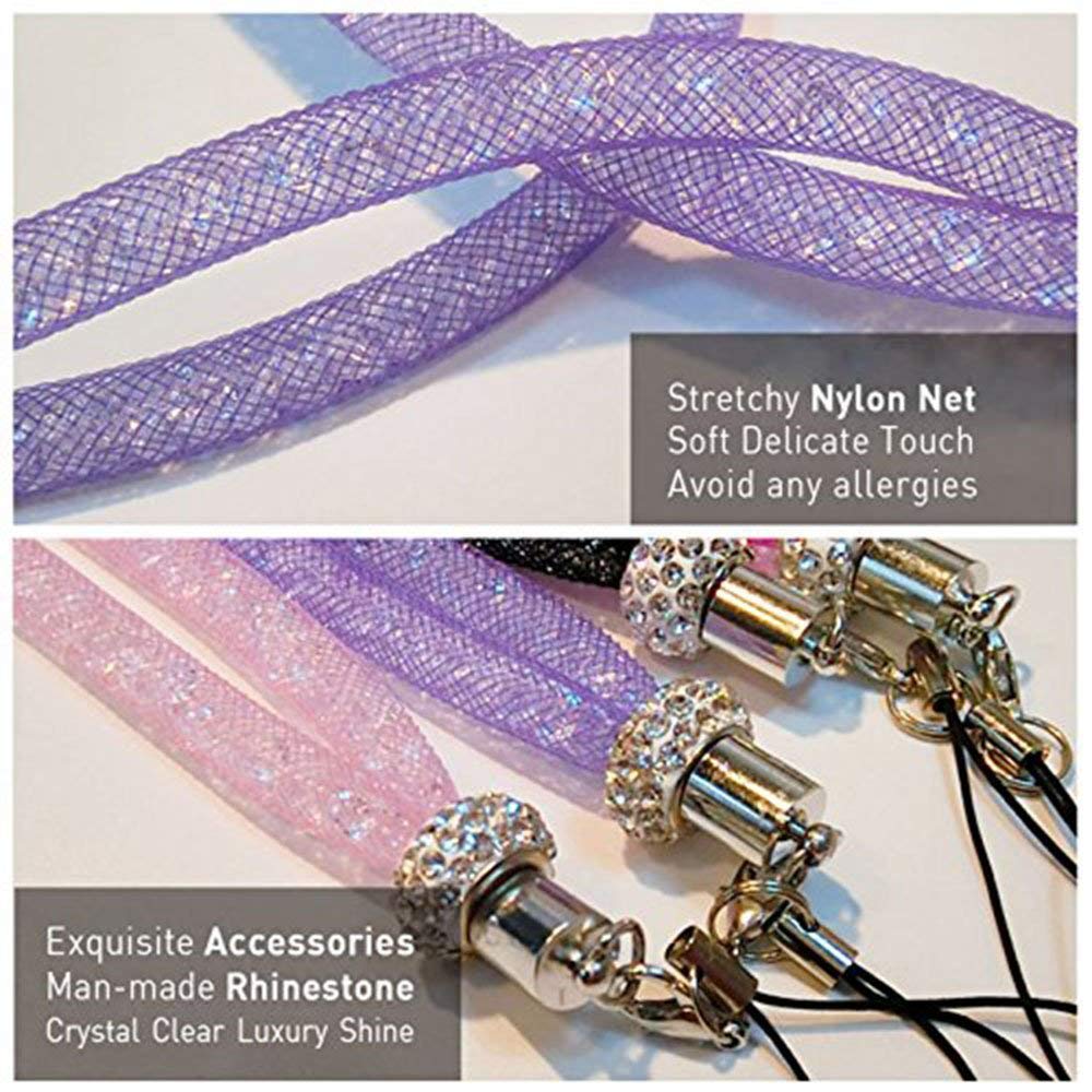 Sangle de cou en cristal de lanière de cellule d'ascromie pour l'iphone Xiaomi Huawei Samsung téléphones portables cartes d'identité caméras clés colliers téléphone portable