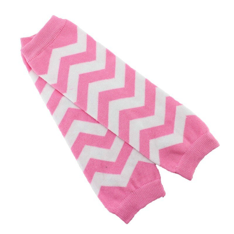1 Pair Christmas Chevron Zig Zag Cotton Baby Leg Warmers For Girls 11Colors: 1 Light Pink