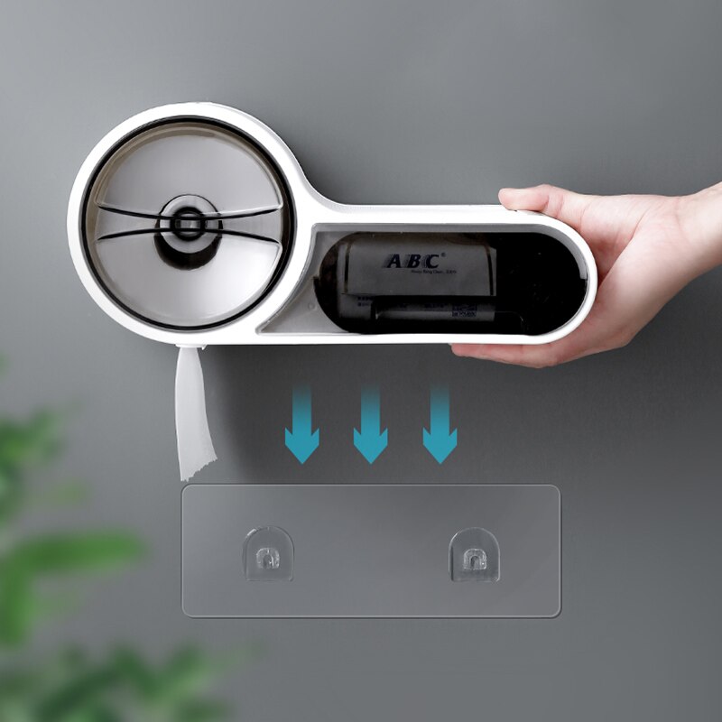 Gunot Waterdichte Toiletrolhouder Creatieve Tissue Dispenser Voor Badkamer Draagbare Toilet Paper Roll Holder Opbergdoos