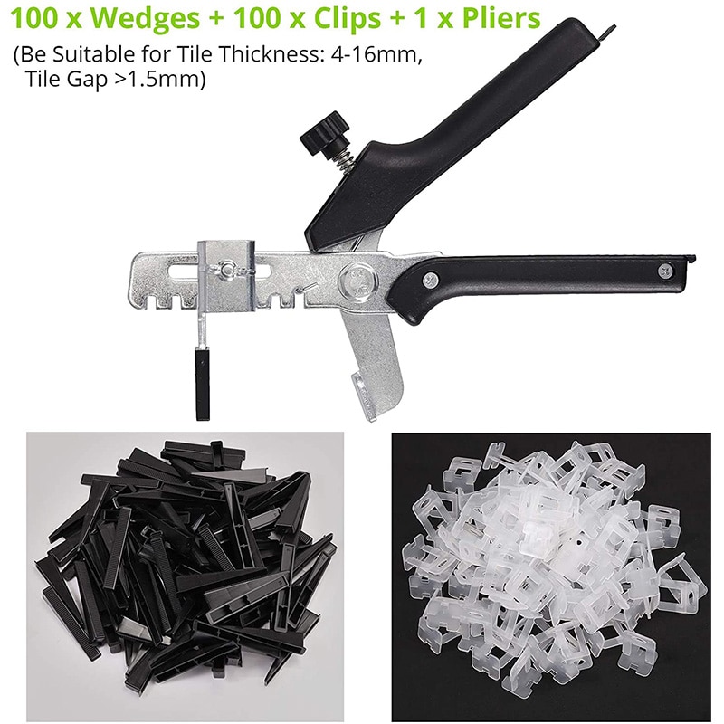 Floor Walls Plastic Tiles Level Wedge Spacers Tiles Leveling System Tiles Flooring Set Tile Wedges