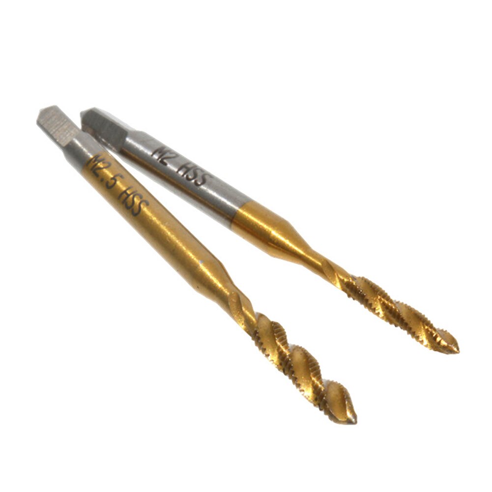 Hand Tap Drill Thread Metric Plug Drill Bits 9/6pcs Screw Thread Metric Spiral Fluted Machine Spiral Pointed Tap