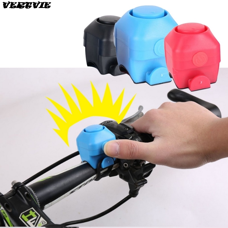 Fiets elektronische luide claxon 130 db waarschuwingsveiligheid elektrische bel politie sirene fiets stuur alarm bel fietsaccessoires