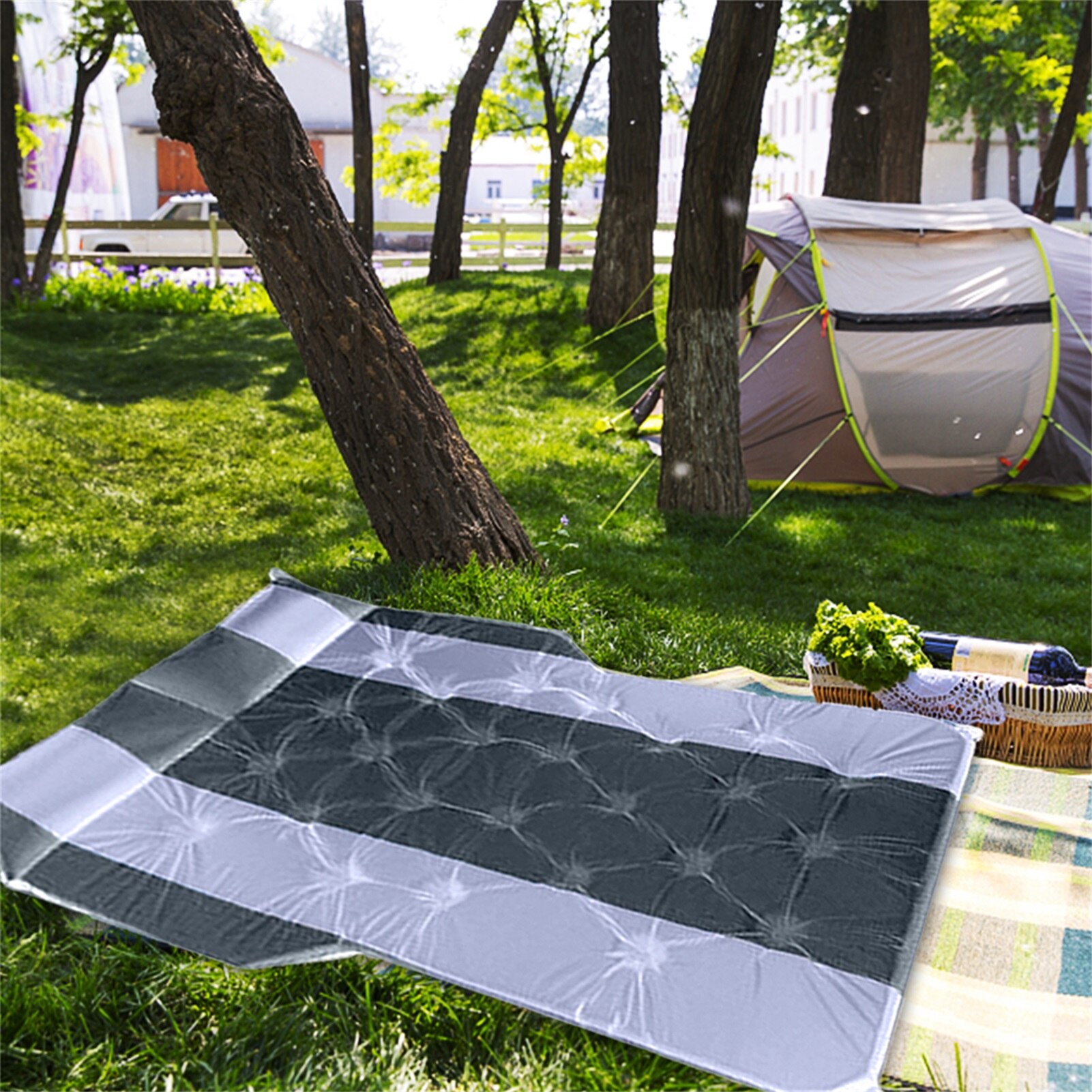 Car Travel Bed SUV Car Air Mattress Car Inflatable Travel Sleeping Pad Air Bed Portable Outdoor Camping Bed Mat Air Mattress