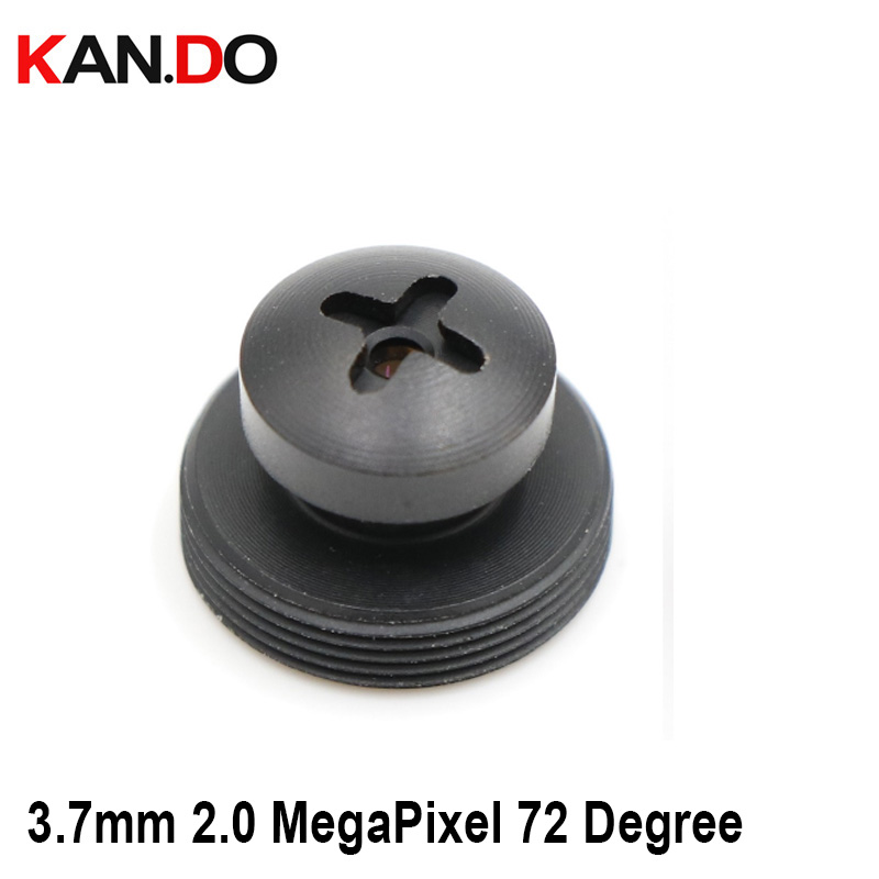Zwarte Schroef Voor Cctv Camera 3.7Mm Lens 2.0 Megapixel Groothoek 72 Graden M12 X 0.5 Mount Knop lens Voor Cctv Security Camera