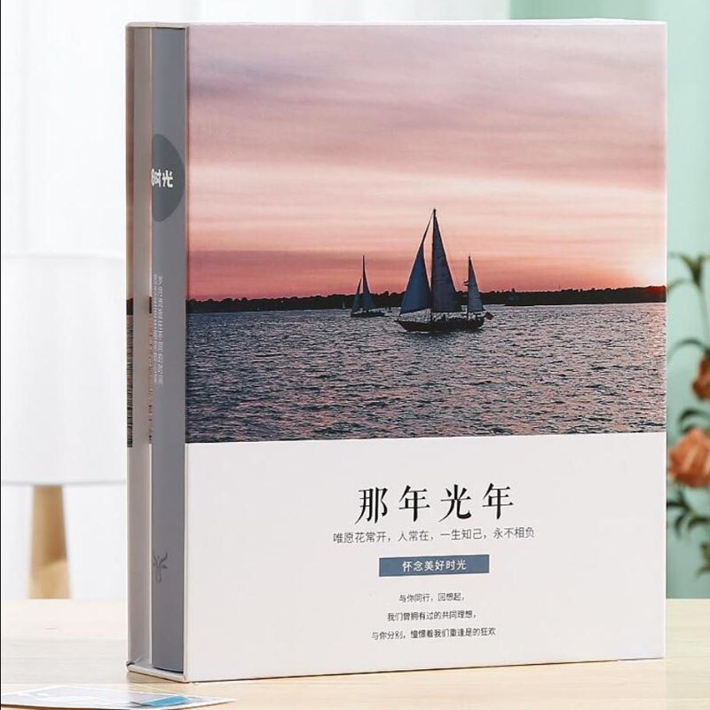 5-Inch Minimalist Photo Albums 200Pcs Large Capacity Interstitial Family Photo Album Children Growth Album Plastic Photo Album: color 14