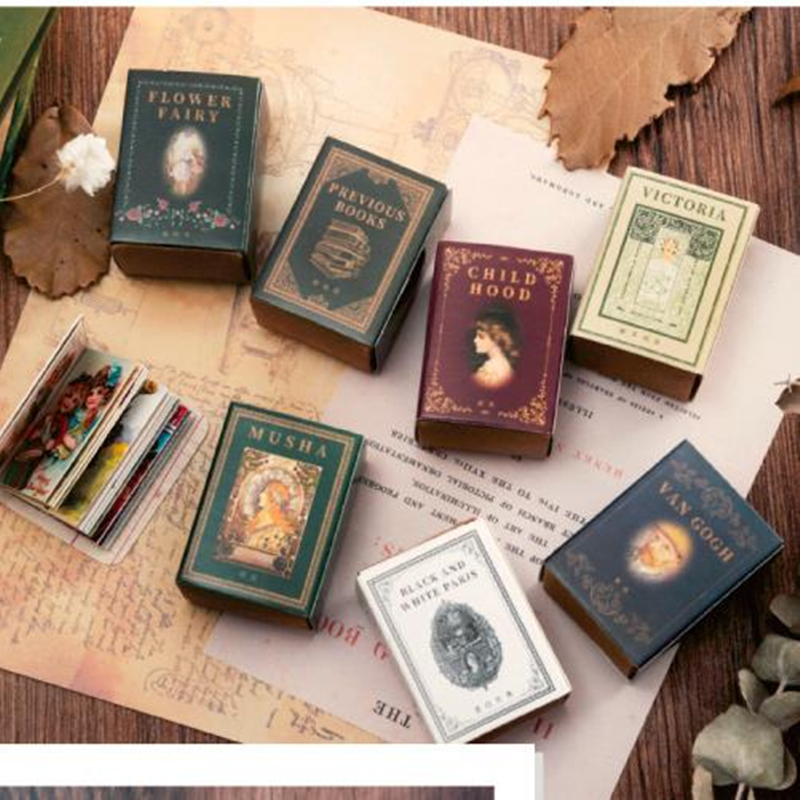 Moking retro library Mini Tag Greeting Cards Postcard Birthday Card retail