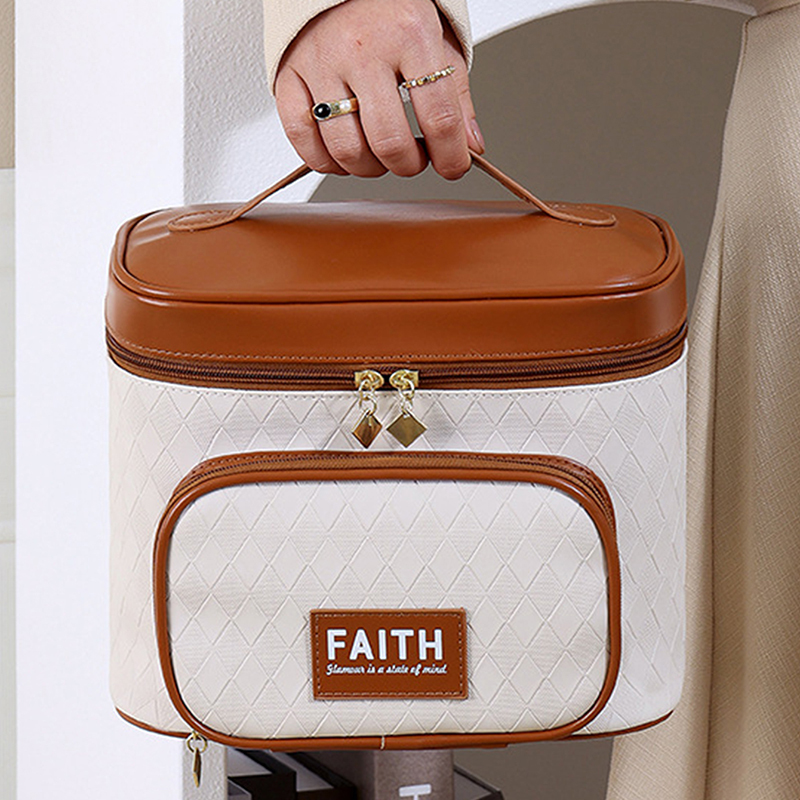 Makeup Bags Travel PU Leather Cosmetics Case Large Capacity Make Up Storage Organizer Bag Jewelry Beauty Suitcase