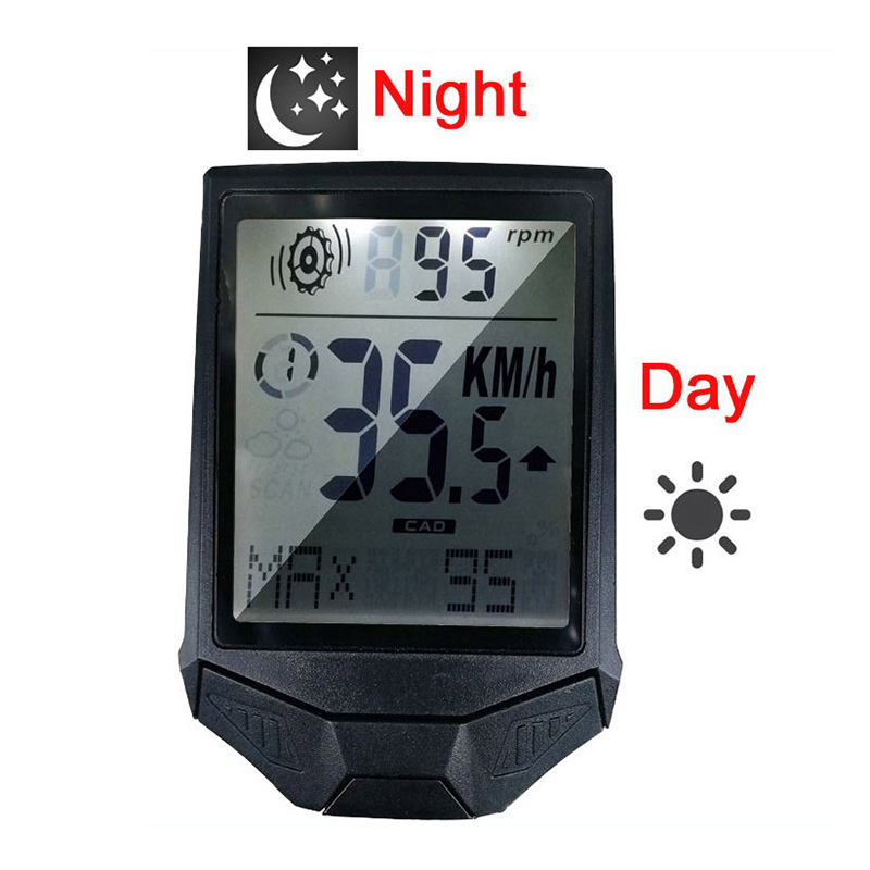 3-in-1 Wireless LCD Bicycle Cycling Computer Cadence Sensor Heart Rate Monitor Chest Strap Bike Meter Speed Holder for ciclismo