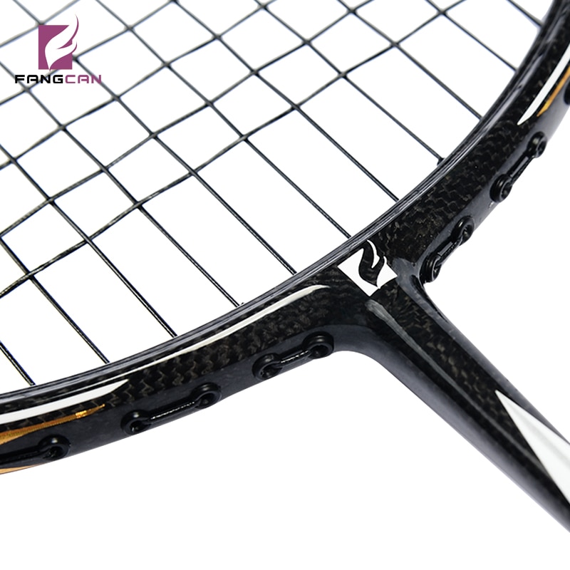 FANGCAN N90III Carbon Fiber 3U Badminton Racket with Bag High Tension Offensive Badminton Racquet for Club Player