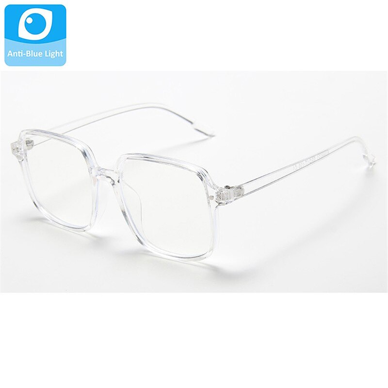 Kids Anti Blue Light Glasses Children Square Eyeglass Girls Frame Female Clear Lens Green Eyepiece Shades Boys Eyewear Child: Clear