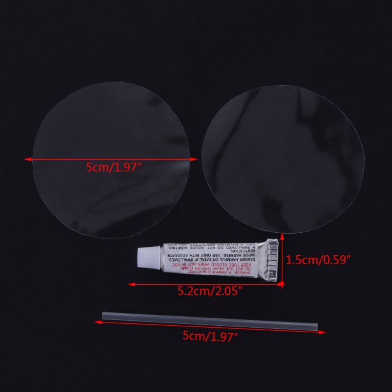 Kit de réparation de colle vinyle OOTDTY pour matelas gonflable matelas pneumatique PVC Patch adhésif Kit de réparation de piscine