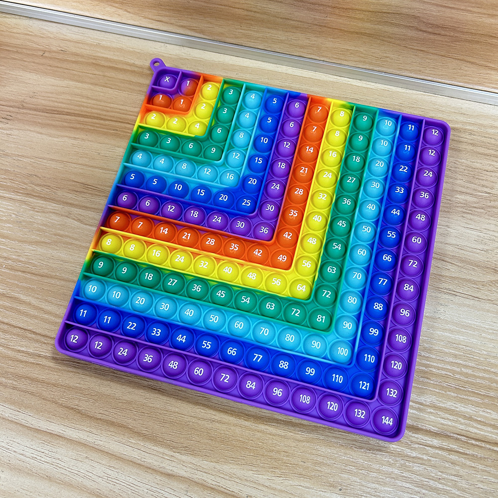 Multiplicación 12x12 juegos de mesa de práctica de matemáticas juguetes antiestrés, mesa de tiempo matemáticas juguetes educativos de aprendizaje para niños aula