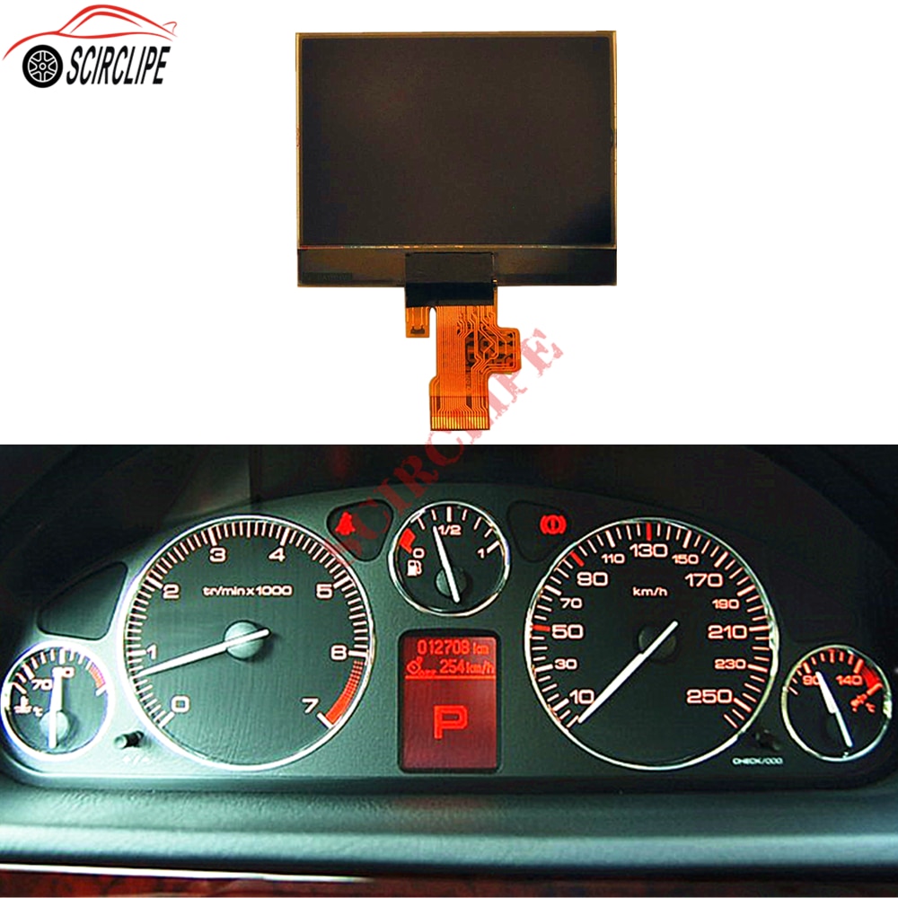 Vdo speedometer display instrument cluster lcd display til peugeot 407 407sw/ hdi/ par dashboard display reparation  a2 c 53119649