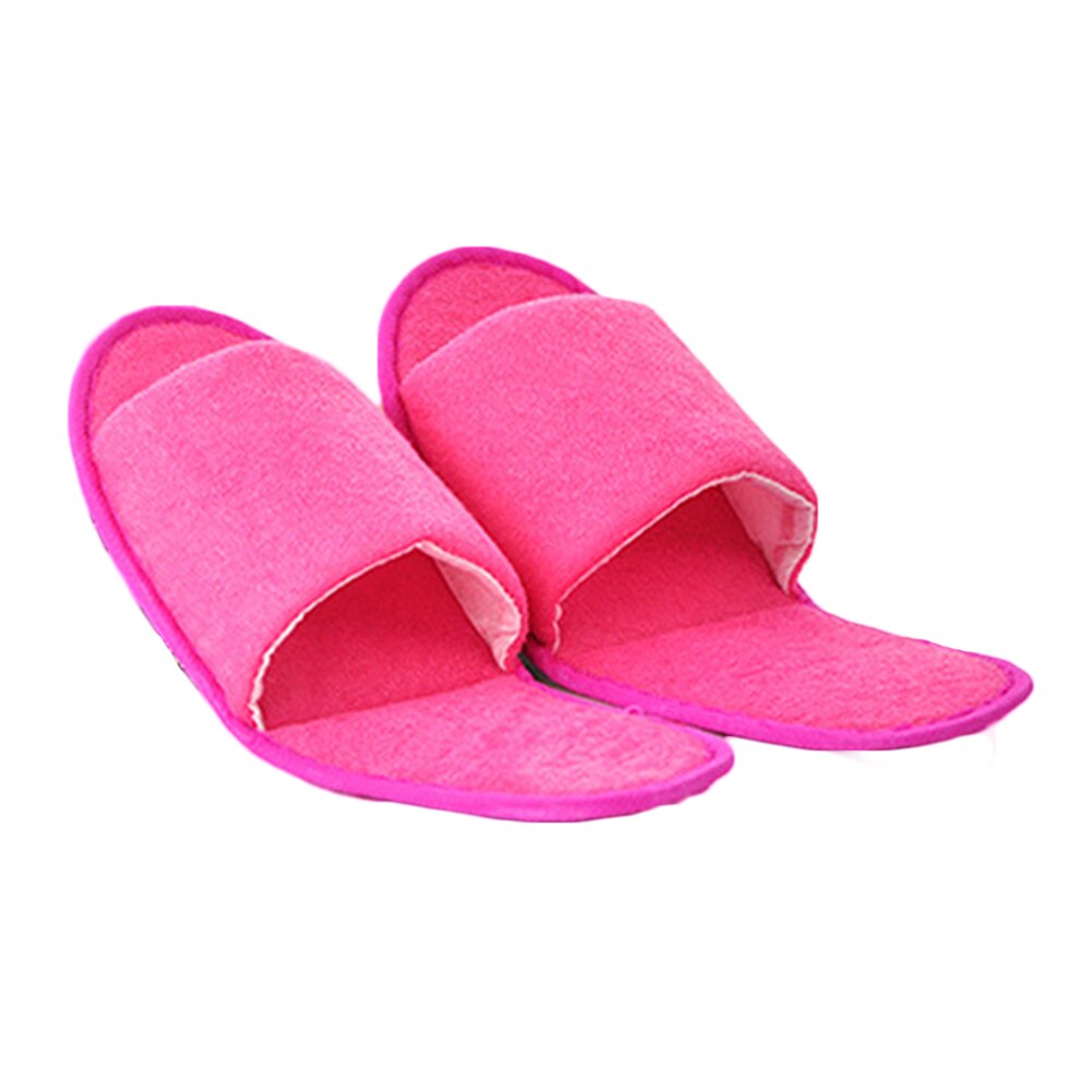 Simple Slippers Men Women Hotel Travel Spa Portable Slippers Solid Folding House Home Floor Towel Slippers Indoor