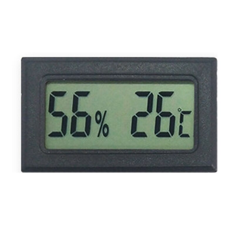 Mini digital lcd indendørs praktisk temperatursensor fugtighedsmåler termometer hygrometer bærbar måler 1pc: C