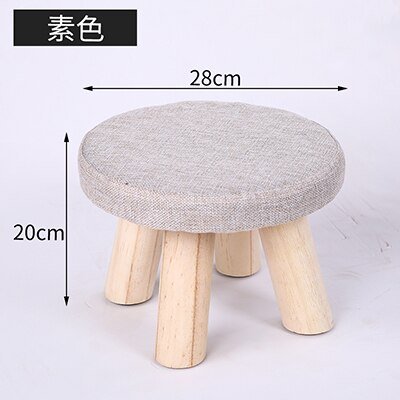 Heltre liten krakk sko skiftekrakk liten rund krakk stue sofa krakk lav krakk benk stol: 3