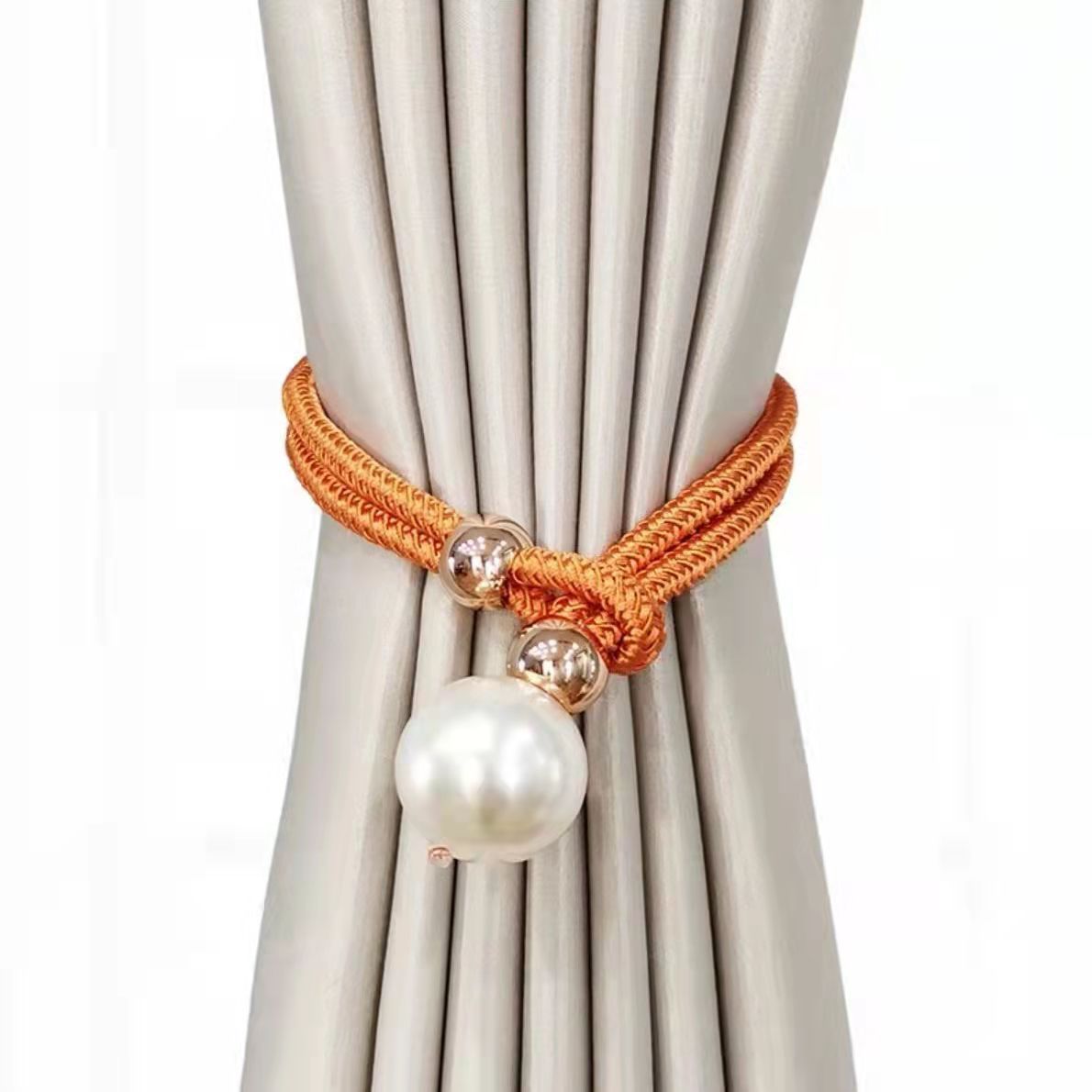 1Pc Heavy Curtains Clamps Curtain Holder Pompom Tieback Clips Hanging Balls Tie Back Home Decoration Accessories: PURPLE