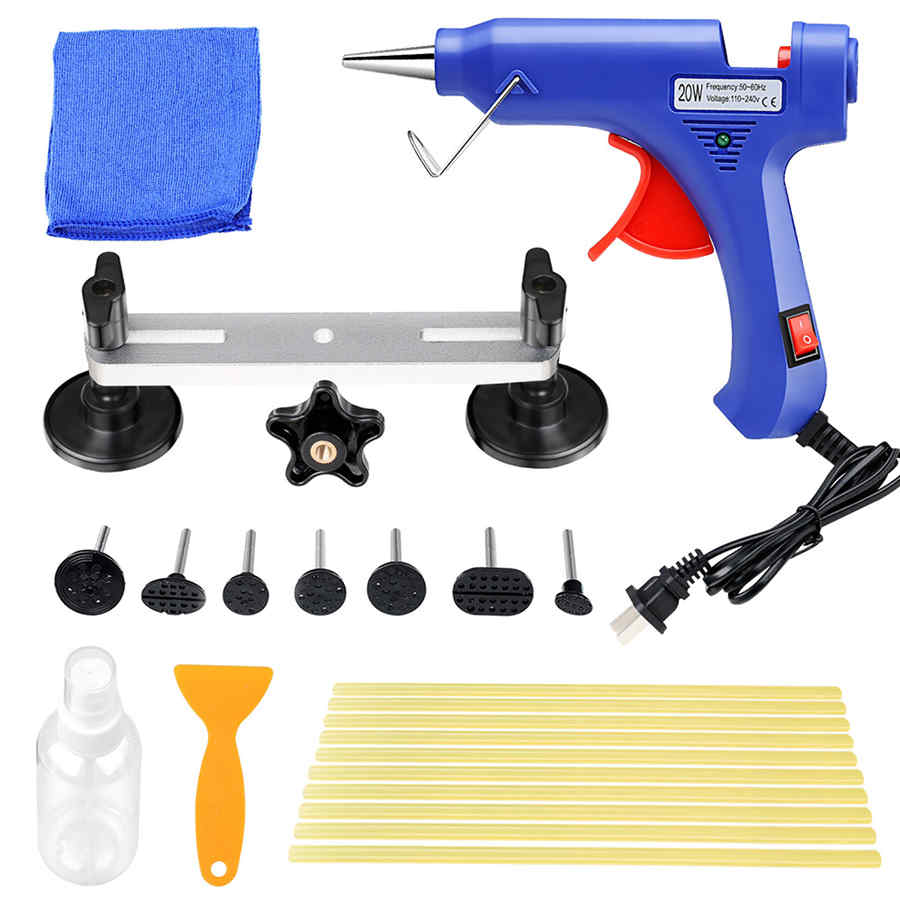 Paintless Dent Repair Tools Dent Puller Bridge DIY Car Body Hail Removal Kit