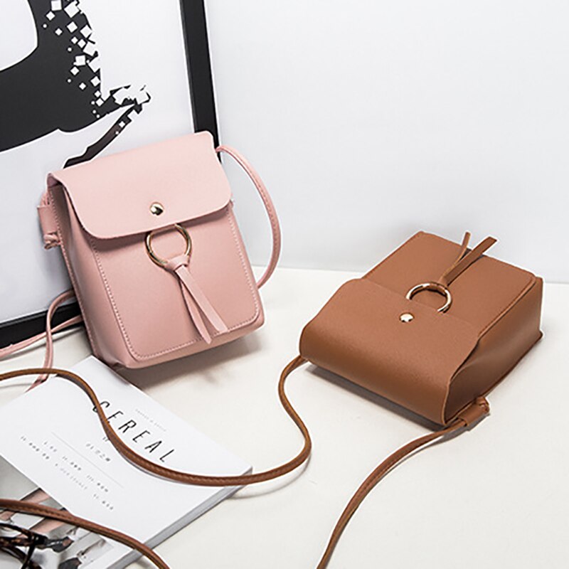 Kleine lederen schoudertas voor vrouwen mode vrouwelijke telefoon purse mini crossbody messenger bags pouch voor dames meisjes