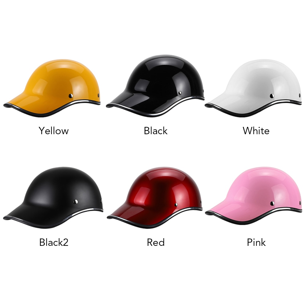 Motorcykel hjelm cykel cykel baseball cap hjelm halvhjelm cykelhjelm til mænd kvinder voksne cykeludstyr