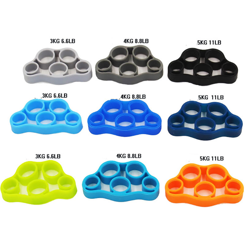 Hand Gripper Silicone Vinger Expander Oefening Handgreep Pols Sterkte Trainer Vinger Uitoefenaar Resistance Bands Fitness