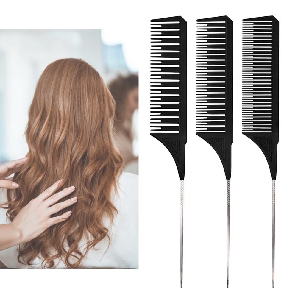 Trendy Comb Good Toughness PC Tip-tail Hair Highlighting Comb for Stylist Dyed Hair Pick and Dye Comb Hair Dyeing Hair Salon