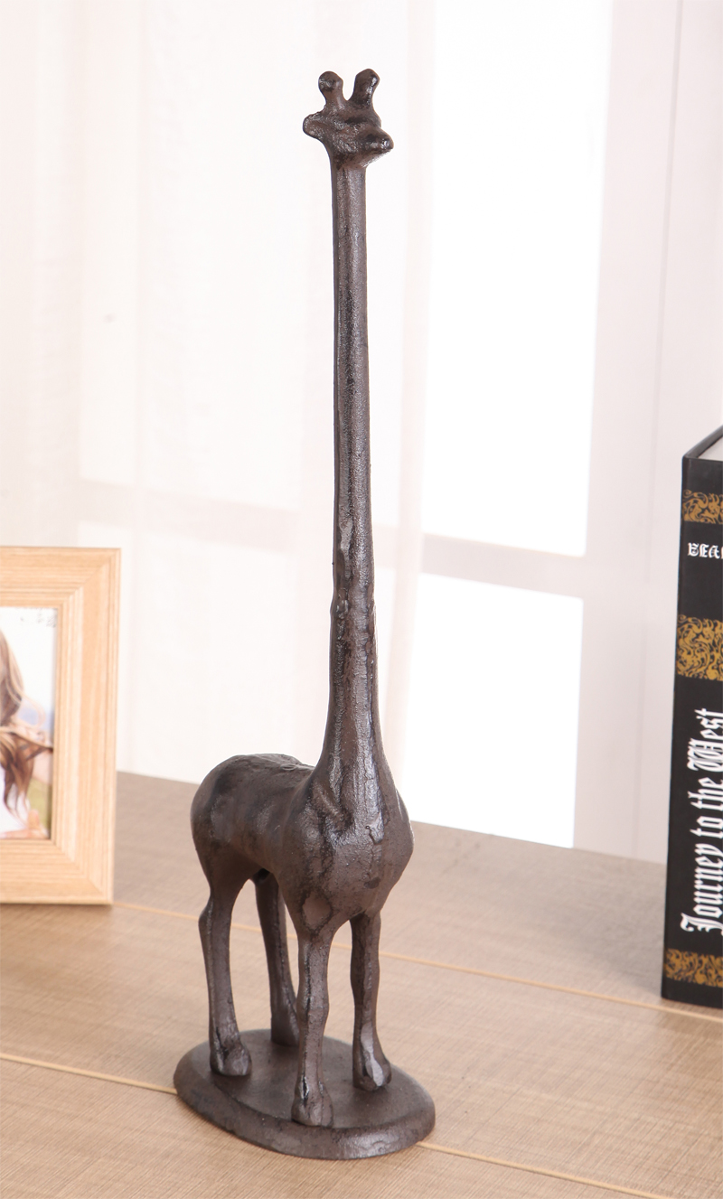 Papieren Handdoek Houder Vrijstaande Toiletrolhouder Gietijzeren Giraffe Papier Houder Veelzijdige Decoratieve Badkamer Toiletpapier