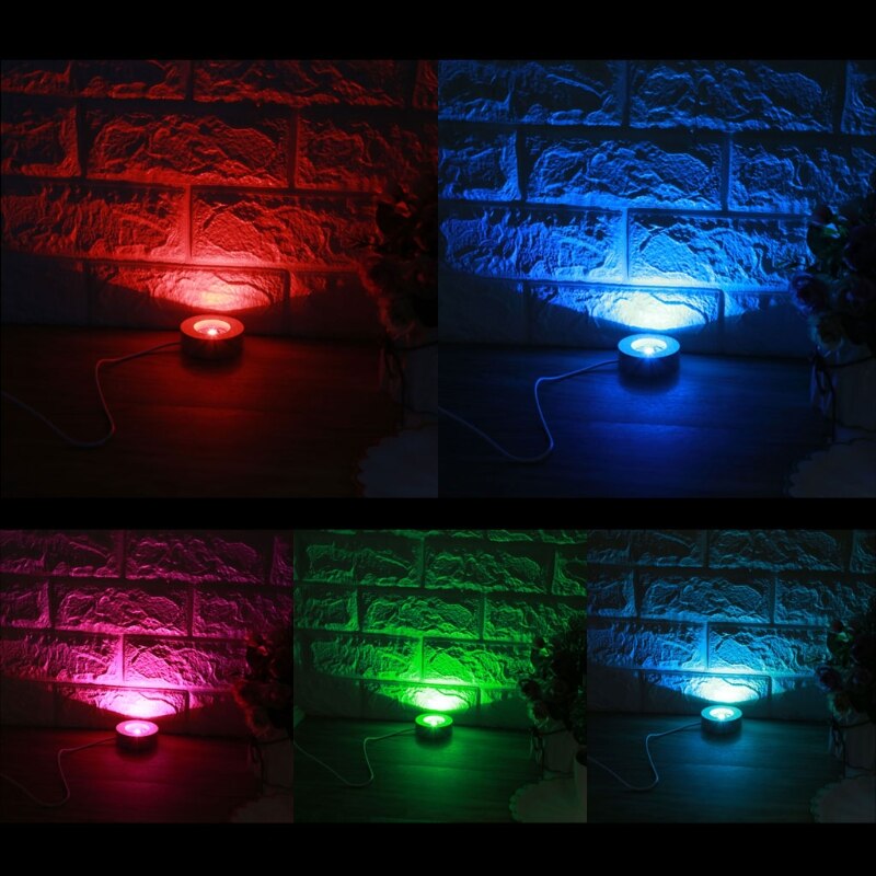 Handmade LED Wood Resin Display Base Round Wooden Night Base Resin Ornament Stand DIY Night Light Resin Art Crafts