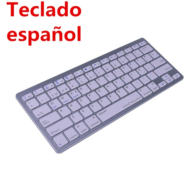 Kemile Professionele Ultra-Slanke Draadloze Toetsenbord Bluetooth 3.0 Toetsenbord Teclado Voor Apple Voor Ipad Serie Ios Systeem: SPX5W