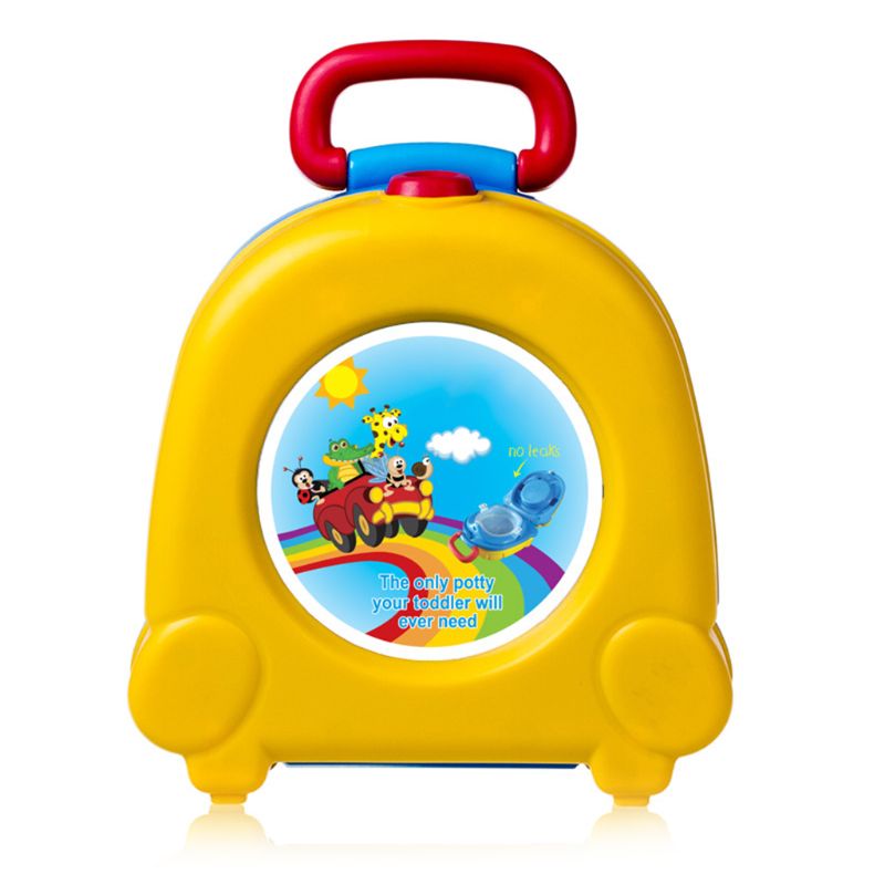 Carry Potty Toilet Training Portable Travel Toilet Trainer Just for Kids: Yellow