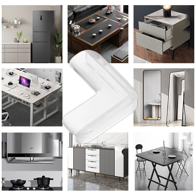 4/8/16pcs Transparent Anti-collision Angle PVC Pad Child Safety Corner Guard Baby Collision Proof Protector Table Corner Bumper