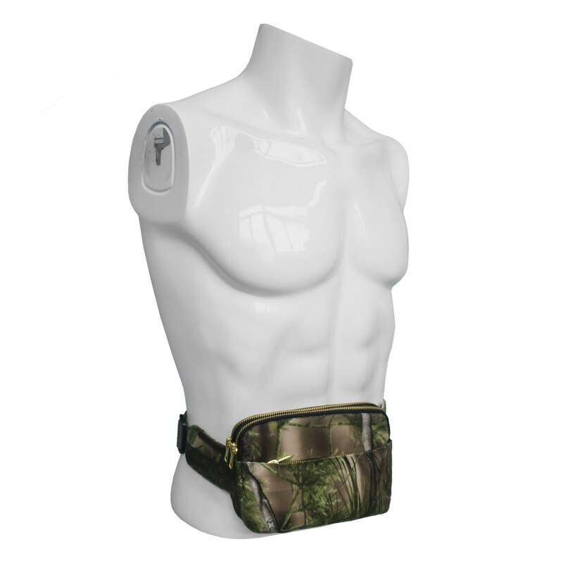 Men Ladies Camouflage Shoulder Bag Pockets Hip Bag Outdoor Leisure Running Riding Chest Bag