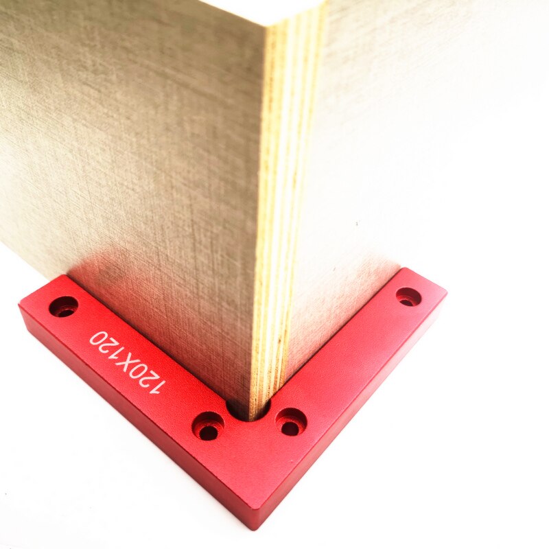 120X120Mm Aluminium Pleinen Haakse Heerser 90 Graden Positionering L Blok Vierkante 4.7 &quot;X 4.7&quot; Houtbewerking Timmerman Gereedschap: typeA