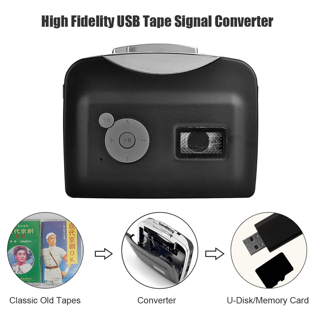 USB Cassette Tape Walkman Converter Convert to MP3 into USB Flash Drive Adapter Manual and Automatic Two Modes Practical