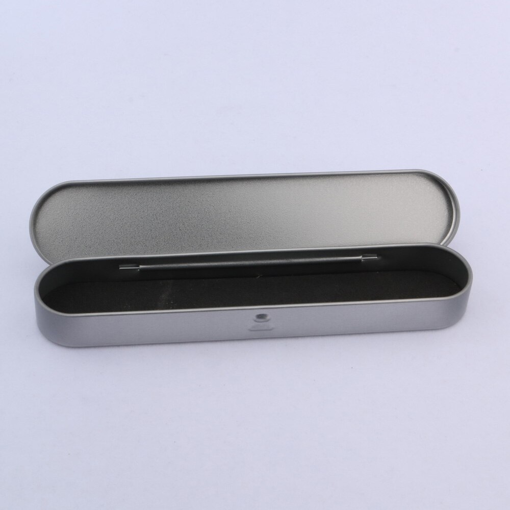 luxury stainless steel Tinplate pencil case ink pen Pencil Pens storage box Stationery Office Supplies