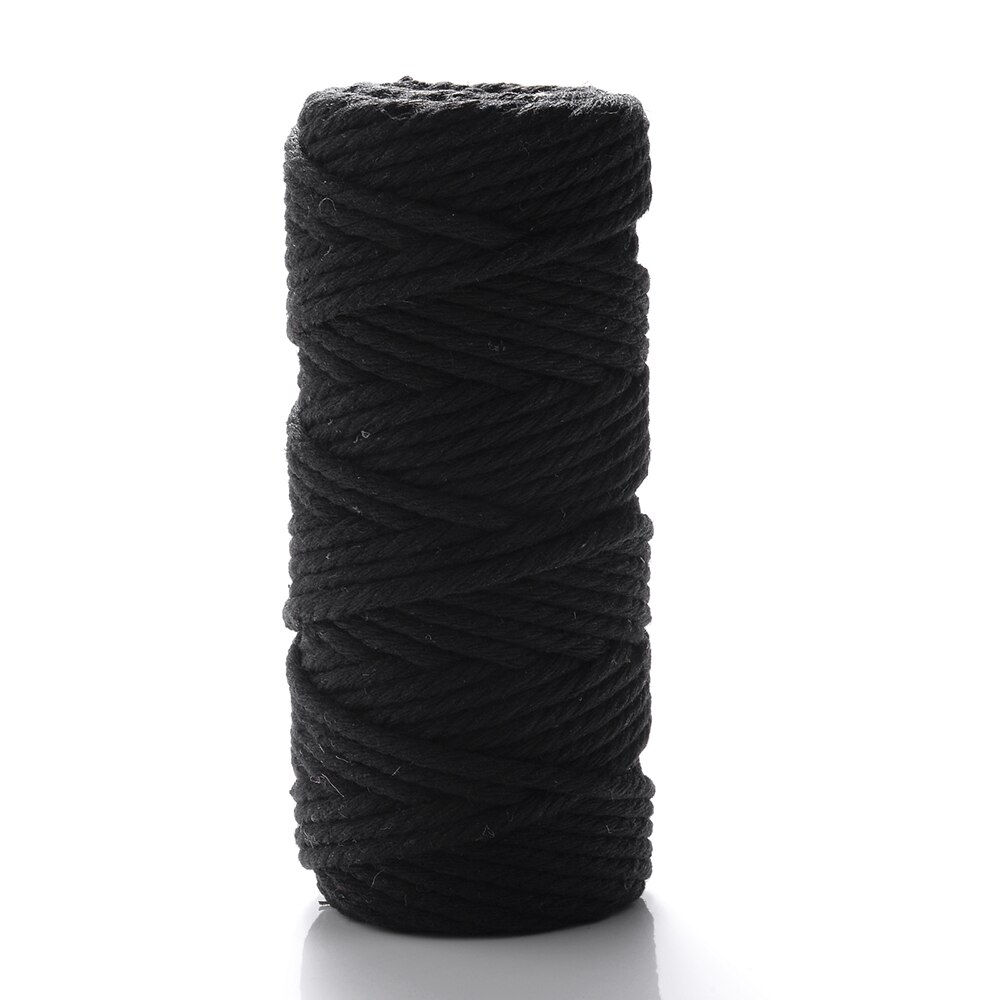 iYOE 28m/Roll 3mm Solid Color Cotton Cord Thread Making Macrame String Diy Craft Accessories Home Decoration: 3