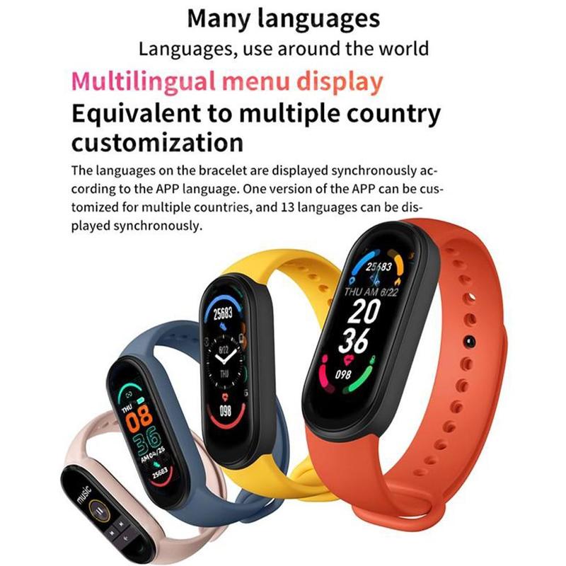 Für  m6 smarte armbänder mit farbbildschirm und bluetooth 4.0